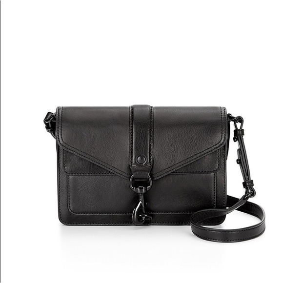 Rebecca Minkoff Handbags - Rebecca Minkoff Hudson Mini Moto Saffiano Leather Crossbody Purse Bag